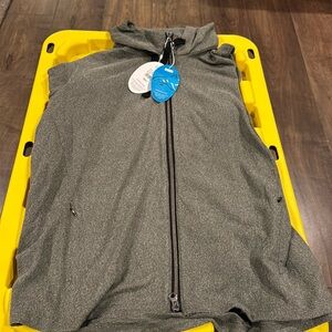 NWT Greg Norman size extra extra large full zip hooded Heather jacket Color CHAH